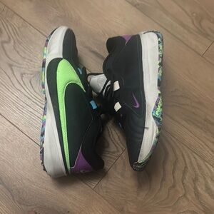 Nike Kids Black and Purple Sneakers